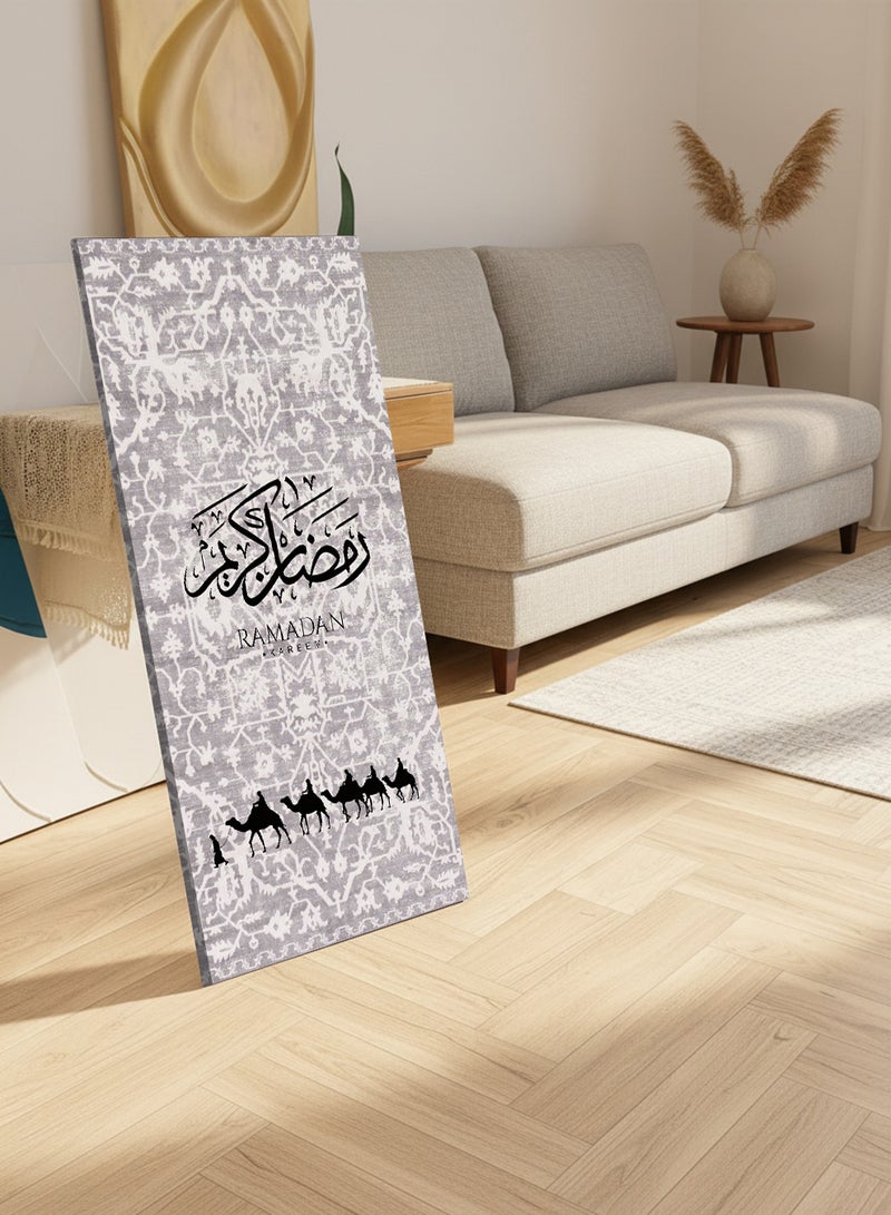 لوحة كانفاس على إطار خشبي مع حامل خلفي بتصميم رمضان كريم - Image 2